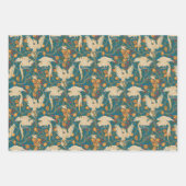 Cockatoo and Pomegranate by Walter Crane Dark Geschenkpapier Set (Vorderseite)