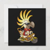 Cockatoo Biker - SRF Einladung (Vorderseite)