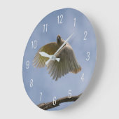 Cockatoo Bird Parrot Flying in Sky Australia Große Wanduhr (Winkel)