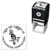 Cockatoo Bird Silhouette Library Name Permastempel (Beispiel)