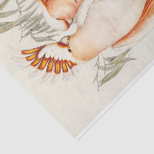 Cockatoo Bird Vögel Vintag Antike Decoupage Seidenpapier (Ausschnitt)