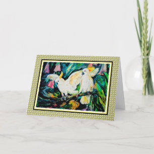 Cockatoo-Blank-Karte Karte