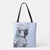 Cockatoo Blue Tote Bag Tasche (Rückseite)