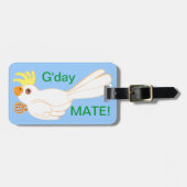 Cockatoo Gday Mate! Gepäckanhänger (Vorderseite horizontal)