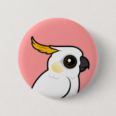 Cockatoo Gelb-mit Haube (Wappen unten) Button (Vorderseite)