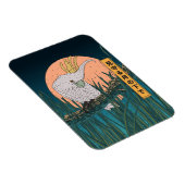 Cockatoo Japanisches Reiseplakat Magnet (Rechte Seite)
