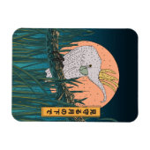 Cockatoo Japanisches Reiseplakat Magnet (Horizontal)