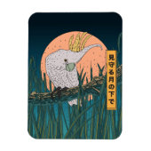 Cockatoo Japanisches Reiseplakat Magnet (Vertikal)