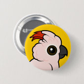 Cockatoo Lachs-mit Haube Button (Vorne & Hinten)