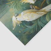 Cockatoo-Liebhaber, White Feathers Elegance Seidenpapier (Ausschnitt)