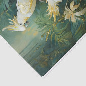 Cockatoo-Liebhaber, White Feathers Elegance Seidenpapier (Ausschnitt)