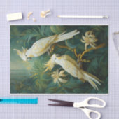 Cockatoo-Liebhaber, White Feathers Elegance Seidenpapier (Handwerk)
