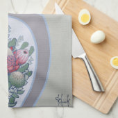 Cockatoo mit Waratah Tattoo Handtuch (Viertel Falte)