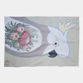 Cockatoo mit Waratah Tattoo Handtuch (Horizontal)