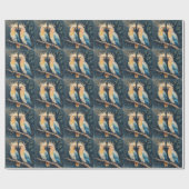 Cockatoo Parrot Couple Geschenkpapier (Flach)
