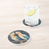 Cockatoo Parrot Couple Getränkeuntersetzer (Seite)