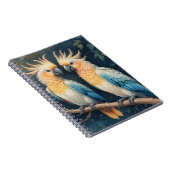 Cockatoo Parrot Couple Notizblock (Rechte Seite)