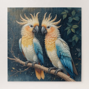 Cockatoo Parrot Couple Puzzle