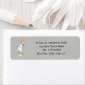 Cockatoo Parrot personalisieren Rücksendeadressen- (Insitu)