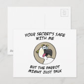 Cockatoo Parrot Postkarte (Vorne/Hinten)