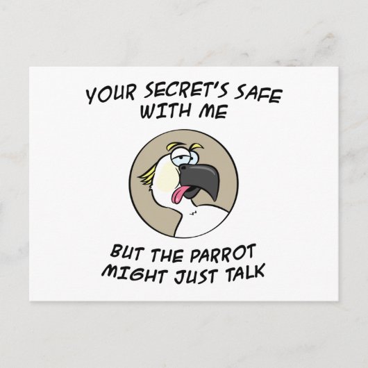Cockatoo Parrot Postkarte (Vorderseite)