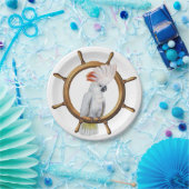 Cockatoo-Piraten-Papagei Pappteller (Party)