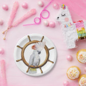 Cockatoo-Piraten-Papagei Pappteller (Party)