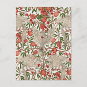 Cockatoo & Pomegranate by Walter Crane Art Nouveau Postkarte (Vorderseite)