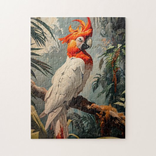Cockatoo Portrait Vintag Puzzle (Vertikal)