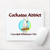 Cockatoo-Süchtiger Mousepad (Mit Mouse)