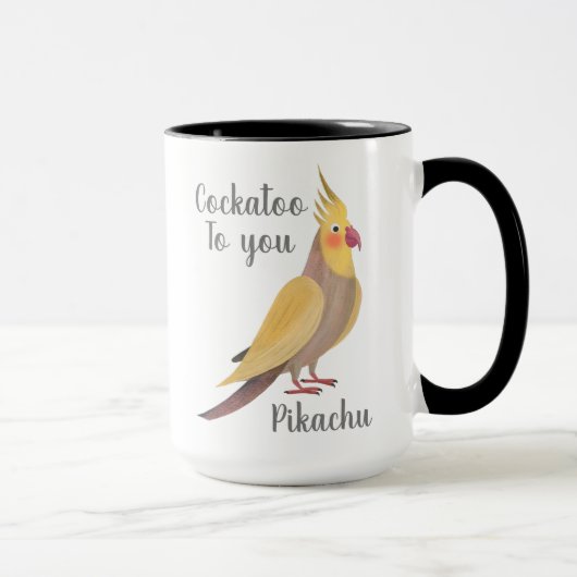 Cockatoo-Tasse personalisiert Tasse (Rechts)