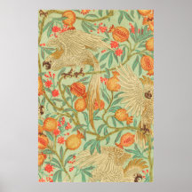 Cockatoo und Granatapfeldrucke Antike