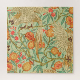 Cockatoo und Granatapfeldrucke Antike Puzzle