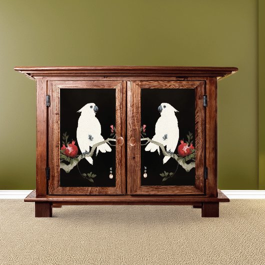 Cockatoo und Pomegranat von Ohara Shōson Seidenpapier