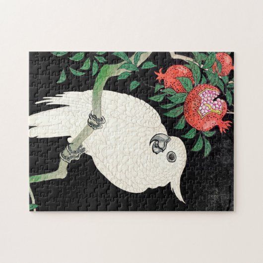Cockatoo und Pomegranate - Ohara Koson - Puzzle (Horizontal)