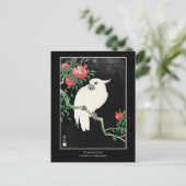 Cockatoo und Pomegranate - Ohara Koson + Titel Art Postkarte (Stehend Vorderseite)