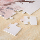 Cockatoo und rosa Blume Puzzle (Seite)