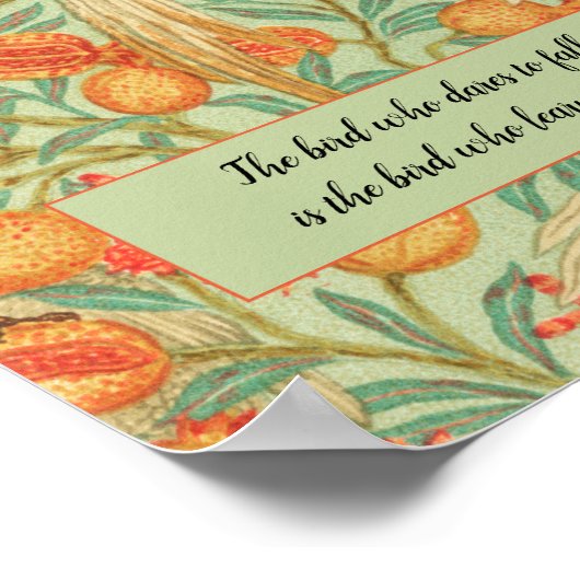 Cockatoo Vintag Bird Poster (Ecke)