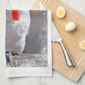 Cockatoo Weihnachtsküche Handtuch (Viertel Falte)