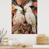 Cockatoos-Paar Poster (Küche)