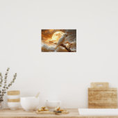 Cockatop Parrot Fantasy Dreamscape Poster (Küche)