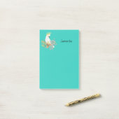 Cockatop Parrot Personalisiert Post-it Klebezettel (Auf Schreibtisch)