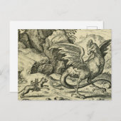 "Cockatrice vs. Weasel" Postkarte (Vorne/Hinten)