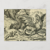 "Cockatrice vs. Weasel" Postkarte (Vorderseite)