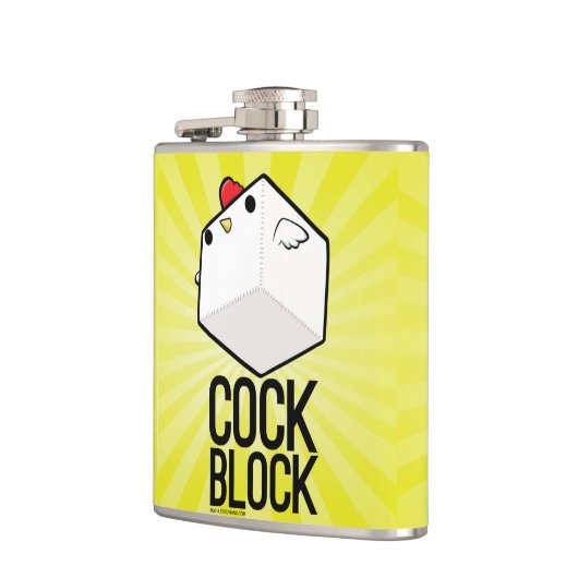 cockblock Flasche Flachmann (Links)