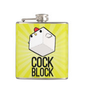cockblock Flasche Flachmann (Vorderseite)