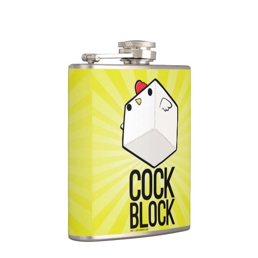 cockblock Flasche Flachmann (Rechts)