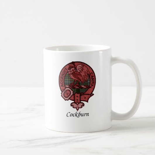 Cockburn Clan-Wappen Kaffeetasse (Rechts)