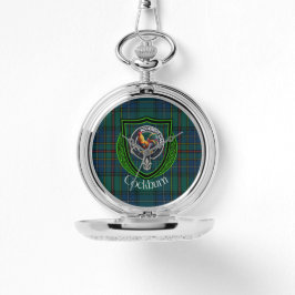 Cockburn Scottish Clan Tartan & Crest Armbanduhr