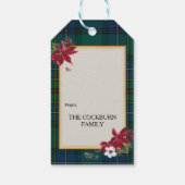 Cockburn Scottish Clan Tartan & Crest Geschenkanhänger (Rückseite)